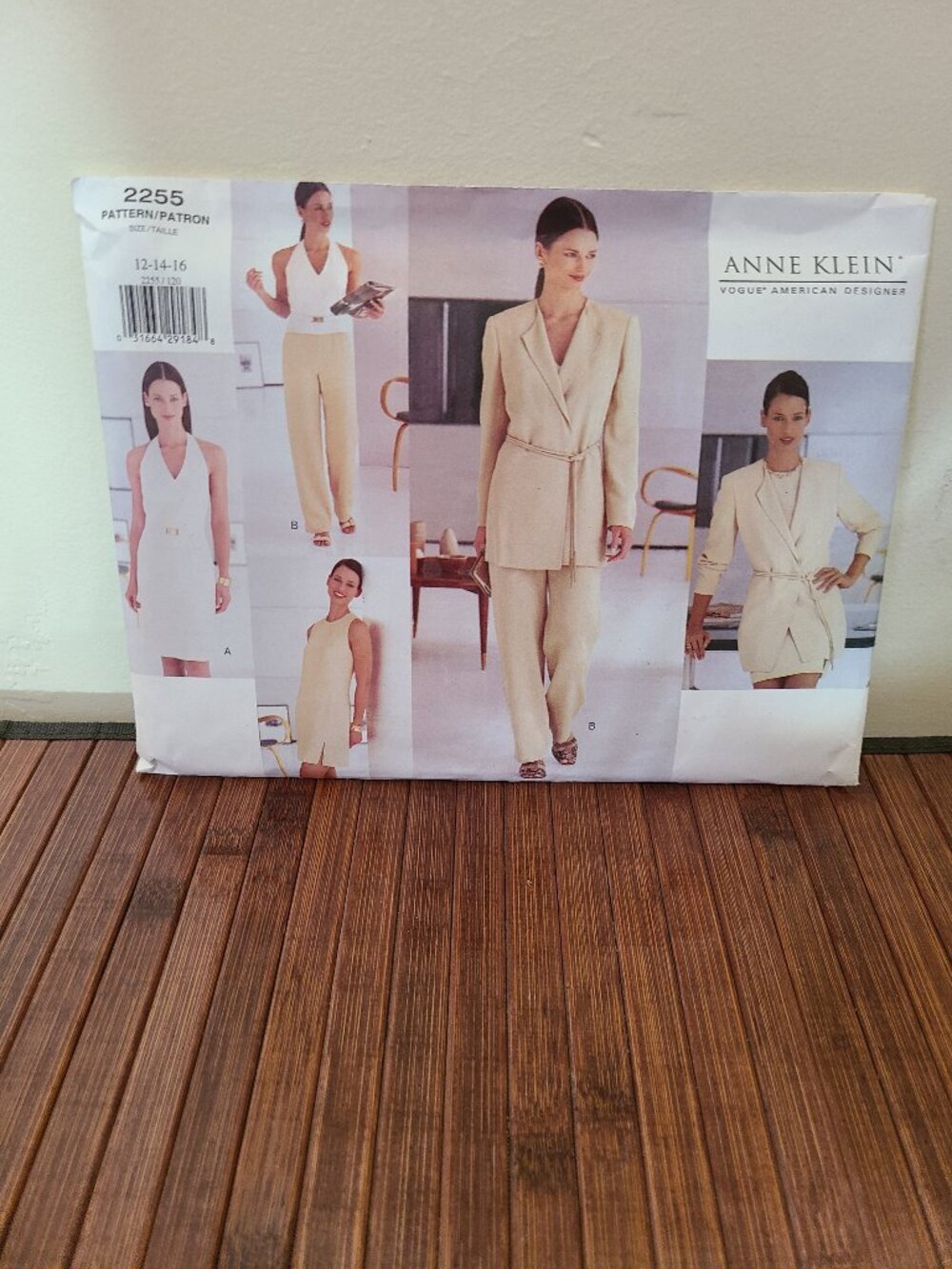 Vintage 90s Vogue Pattern 2255 Anne Klein PETITE Jacket/Skirt/Pants/Top/Dress